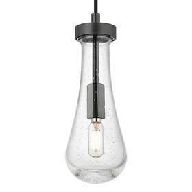 451-1p-bk-g451-4sdy Innovations Lighting 451-1p-g451-4sdy Owego 11 Inch Tall Mini Pendant - Black