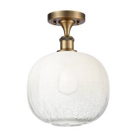 516-1c-bb-g481-10op Innovations Lighting 516-1c-13-11 Brookhaven Sphere Semi-flush - Brushed Brass /