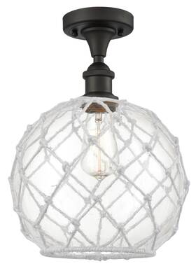 516-1c-ob-g122-10rw Innovations Lighting 516 Large Farmhouse Rope - Oil Rubbed