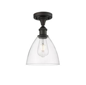 516-1c-ob-gbd-752 Innovations Lighting 516-1c-11-8 Bristol Semi-flush 8 Inch W - Bronze