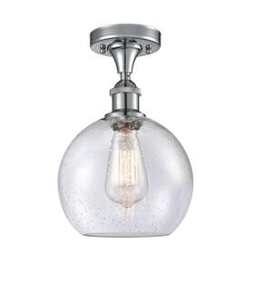 516-1c-pc-g124-8 Innovations Lighting 516-1c-13-8 Athens Semi-flush 8 Inch W - Chrome