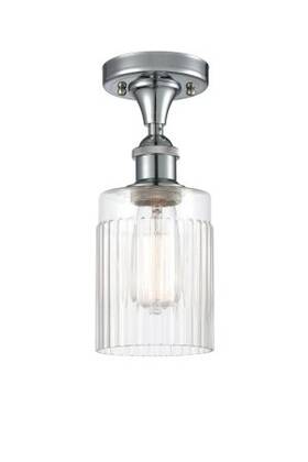 516-1c-pc-g342 Innovations Lighting 516 Hadley 5 Inch W Semi-flush Ceiling - Chrome