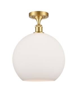 516-1c-sg-g121-12 Innovations Lighting 516-1c-17-12 Athens Semi-flush 12 Inch W - Satin Gold /