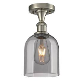 516-1c-sn-g558-6sm Innovations Lighting 516-1c-11-6 Bella Semi-flush 6 Inch W - Nickel
