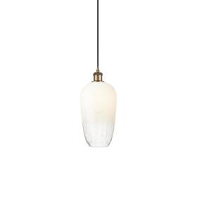 516-1p-bb-g484-7op Innovations Lighting 516-1p-15-7 Brookhaven Flute Pendant - Brushed Brass / Opal