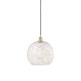 516-1p-sg-g1216-14wm Innovations Lighting 516-1p-17-14 White Mouchette Pendant - Gold