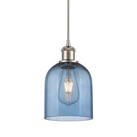 516-1p-sn-g558-6bl Innovations Lighting 516-1p-10-6 Bella Pendant 6 Inch W Mini - Brushed Satin
