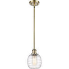 516-1s-ab-g1013 Innovations Lighting Ballston Belfast Mini Pendant Antique Brass