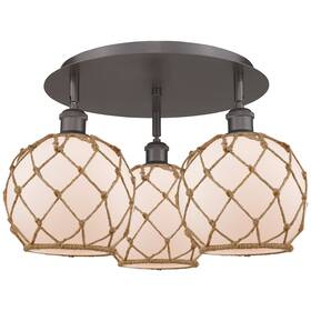 516-3c-ob-g121-8rb Innovations Lighting 516-3c-12-20 Farmhouse Rope Semi-flush - Oil Rubbed Bronze
