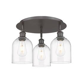 516-3c-ob-g558-6cl Innovations Lighting 516-3c-11-18 Bella Flush 3 Light 18 Inch W - Bronze