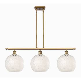 516-3i-bb-g1216-10wm Innovations Lighting 516-3i-13-37-white Mouchette-indoor Pendant - Brushed Brass