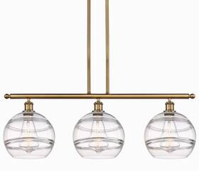 516-3i-bb-g556-10cl Innovations Lighting 516-3i-13-37 Rochester Pendant 3 - Brass
