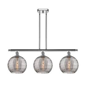 516-3i-pc-g1213-10sm Innovations Lighting 516-3i 12 37 Athens Deco Swirl Chandelier - Polished Chrome