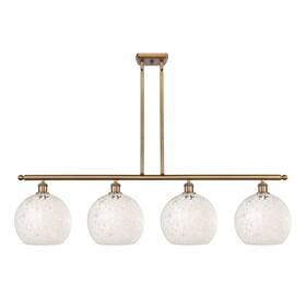 516-4i-bb-g1216-10wm Innovations Lighting 516-4i-13-49-white Mouchette-indoor Pendant - Brushed Brass