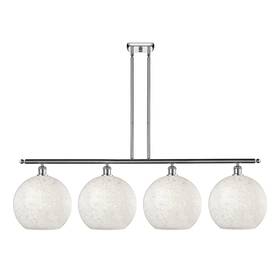516-4i-pc-g1216-12wm Innovations Lighting 516-4i-14-51-white Mouchette-indoor Pendant - Polished