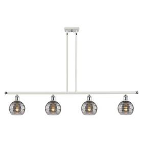 516-4i-wpc-g556-6sm Innovations Lighting 516-4i-8-48 Rochester Linear 4 - White Polished