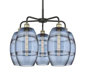 516-5cr-bab-g557-8bl Innovations Lighting 516-5cr-15-26 Vaz Chandelier 5 Light - Black Antique