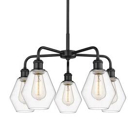 516-5cr-bk-g652-6 Innovations Lighting 516-5cr-16-24 Cindyrella Chandelier - Black