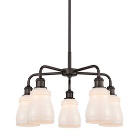 516-5cr-ob-g391 Innovations Lighting 516-5cr-15-23 Ellery Chandelier 5 - Multicolor