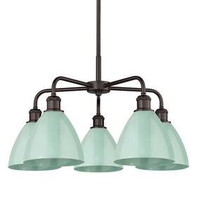 516-5cr-ob-mbd-75-sf Innovations Lighting 516-5cr-16-26 Ballston Dome Chandelier - Oil Rubbed Bronze