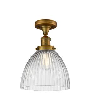 517-1ch-bb-g222 Innovations Lighting 517 Seneca Falls 10 Inch W - Brass