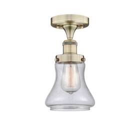 616-1f-ab-g194 Innovations Lighting 616-1f-9-7 Bellmont Semi-flush 7 Inch W - Brass