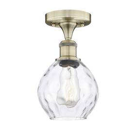 616-1f-ab-g362 Innovations Lighting 616-1f-10-6 Waverly Semi-flush 6 Inch W - Brass