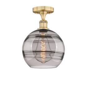 616-1f-12-10-rochester-indoor Innovations Lighting 616-1f-bb-g556-10sm Ceiling - Brushed Brass /