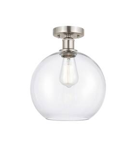 616-1f-sn-g122-10 Innovations Lighting 616-1f-15-10 Athens Semi-flush 10 Inch W - Nickel
