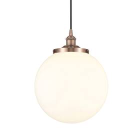 616-1ph-ac-g201-14 Innovations Lighting 616-1ph-18-14 Beacon Pendant 14 Inch W - Antique Copper /