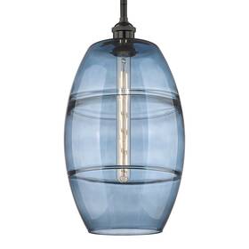 616-1s-bk-g557-10bl Innovations Lighting 616-1s 18 10 Vaz Pendant Inch W Mini - Matte Black /