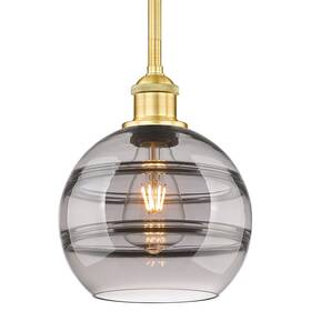 616-1s-sg-g556-8sm Innovations Lighting 616-1s 9 8 Rochester Pendant Inch W - Satin Gold /