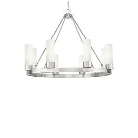 617-8cr-sn-g617-8swh Innovations Lighting 617-8cr-28-36-8 Boreas Chandelier 8 - Satin Nickel /