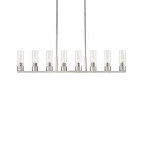 617-8i-sn-g617-8cl Innovations Lighting 617-8i-11-48 Boreas Linear 8 Light - Nickel