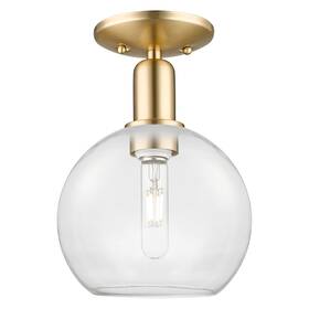 716-1c-cb-g122-8 Innovations Lighting 716-1c-12-8 Athens Semi-flush 8 Inch W - Champagne Bronze