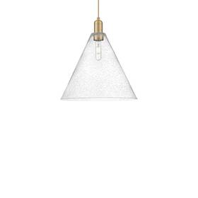 716-1p-bb-gbc-164 Innovations Lighting 716-1p-18-16 Berkshire Glass Pendant - Brass