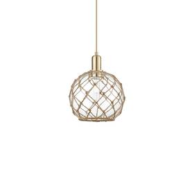 716-1p-cb-g122-10rb Innovations Lighting 716-1p-13-10 Farmhouse Rope Pendant - Champagne Bronze /