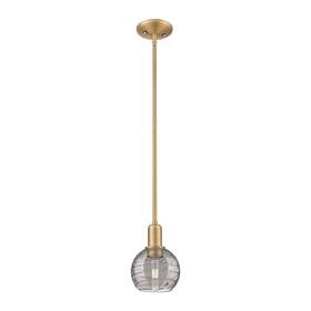 716-1s-bb-g1213-6sm Innovations Lighting 716-1s-8-6 Athens Deco Swirl Pendant - Brushed Brass
