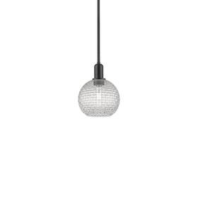 716-1s-bk-g122c-8cl Innovations Lighting 716-1s-11-8 Athens Pendant 8 Inch W Mini - Matte Black /