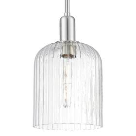 716-1s-sn-g559-8cl Innovations Lighting 716-1s-g559-8cl Bridal Veil 8 Inch W Mini Pendant - Nickel
