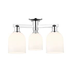 716-3f-pc-g558-6gwh Innovations Lighting 716-3f-12-23 Bella Semi-flush 3 Light - White