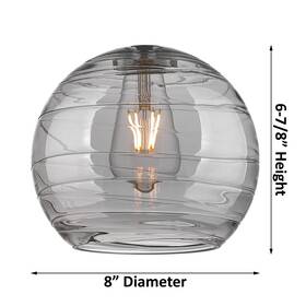 Innovations Lighting 745684224044 Ballston Athens Deco Swirl - 1 Light 8 Inch Cord Hung Mini