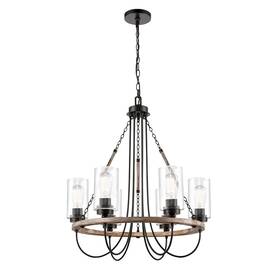 4422 Innovations Lighting 745684451259 Paladin 6 Light Led Chandelier Bk - 442-6cr-bk-g4422-led