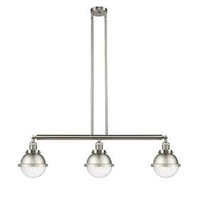 Innovations Lighting 745684533467 Fr Hampden 6 Inch 3-lt Led Island-lt Sn/seed - 213-sn-hfs-64-sn-led