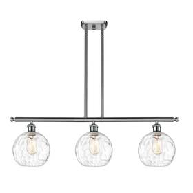 Innovations Lighting 745684640028 Athens Water Glass 3 Light 36 Inch Island - 8 Shade