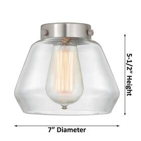 Innovations Lighting 745684666257 Fulton - 1 Light 7 Inch Cord Hung Mini Pendant
