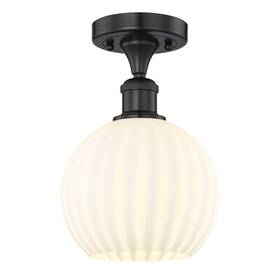 Innovations Lighting 745684740759 616-1f-11-8-white Venetian-indoor Ceiling - Matte Black /