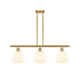 Innovations Lighting 745684750017 516-3i-11-36-white Venetian-indoor Pendant - Satin Gold /