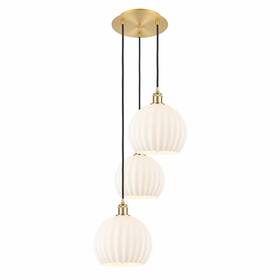 Innovations Lighting 745684767220 113b-3p-sg-g1217-10wv White Venetian - 3 Light Cord Hung