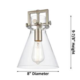 Innovations Lighting 745684851325 Newton Cone - 4 Light 8 Inch Cord Hung Linear Pendant